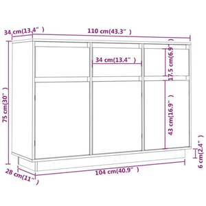 Sideboard 3013644 Weiß