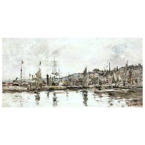 Wandbild Port De Honfleur Eugène Boudin Textil - 2 x 40 x 80 cm