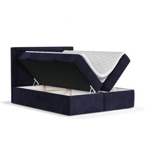 Premium Boxspringbett Jodan Magic Velvet Marineblau - Breite: 162 cm