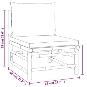 Garten-Lounge-Set 3028491-5 (3-teilig) Braun - Hellgrau