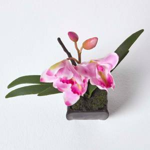 Kunstblumen Cymbidium Orchidee Pink - Kunststoff - 16 x 38 x 38 cm