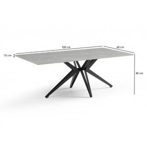 Table basse 120x60cm céramique ARIZONA06 Gris - Céramique - 120 x 45 x 60 cm