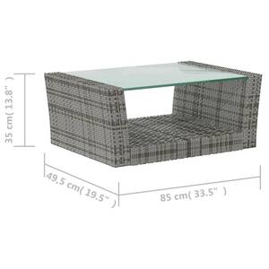 Garten-Lounge-Set (16-teilig) 3012362-1 Grau - Anzahl Teile im Set: 16