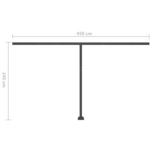 Markise 3007209-1 Grau - Metall - 450 x 300 x 450 cm