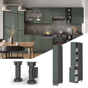 Meuble haute de cuisine Fame-Line 38011 Anthracite - Vert