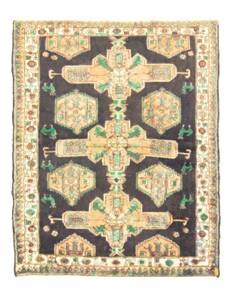 Hamadan - 145x115cm Blau - Naturfaser - 115 x 1 x 145 cm