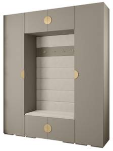 Garderobe Inova 4 Z13 Gold - Grau - Weiß - Gold