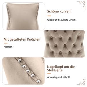 Esszimmerstuhl 2er-Set Asteria Ⅶ Beige