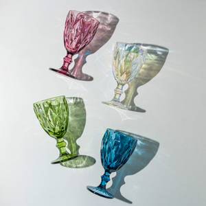 Verres Diamant (6pcs) Vert - Verre - 9 x 17 x 9 cm