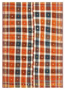 Teppich Jajim XV Orange - Textil - 141 x 1 x 197 cm