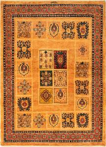 Tapis Kashkuli CLXV Orange - Textile - 110 x 1 x 151 cm