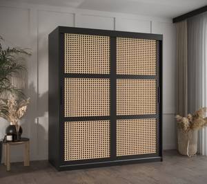 SCHWEBETÜRENSCHRANK PLECIONKA Breite: 150 cm - Schwarz