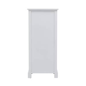 Chiffonnier RE4157 Blanc - Bois massif - 27 x 84 x 37 cm