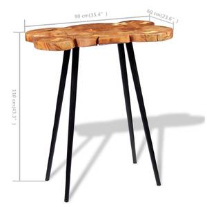 Table de bar Marron - Bois massif - Bois/Imitation - 60 x 110 x 90 cm