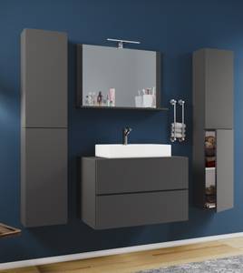 Table de toilette Lendas Anthracite - Largeur : 147 cm