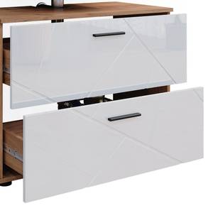 Badmöbel Set Irma 40547 Braun - Weiß - Holzwerkstoff - 80 x 58 x 41 cm