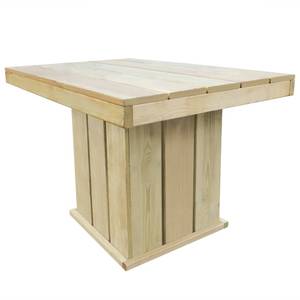 Gartentisch Braun - Massivholz - Holzart/Dekor - 110 x 74 x 110 cm