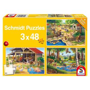 Puzzle Meine Lieblingstiere Papier - 20 x 4 x 28 cm