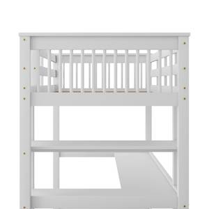 Lit mezzanine enfant M456 Gris - Bois manufacturé - 187 x 175 x 209 cm