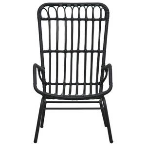 Chaise de jardin 3000785 Noir - Métal - Polyrotin - 54 x 90 x 75 cm