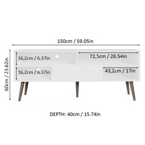 TV-Schrank 60049B1CF Weiß