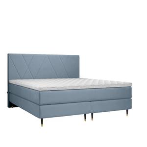 Boxspringbett Euphoria Blaugrau - Breite: 180 cm