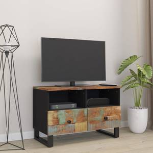 TV-Schrank D100 Schwarz - Massivholz - 33 x 46 x 70 cm