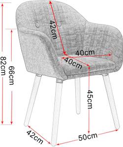 Esszimmerstuhl Viola (2er Set) Grau