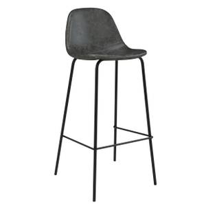 Tabouret de bar Henrik (Lot de 2) Noir