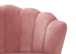 Muschelsofa Omurtag Pink - Textil - 136 x 78 x 77 cm