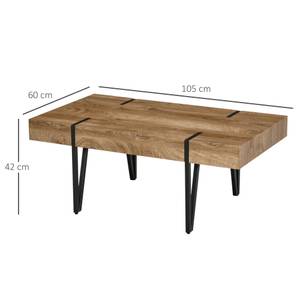 Couchtisch Kaffeetisch  839-178 Braun - Holzwerkstoff - 60 x 42 x 105 cm