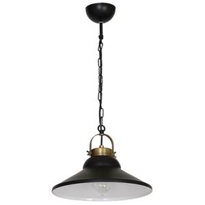 Lampe à suspension IRON Noir - Laiton - Gris métallisé