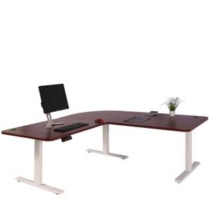 Tischplatte D40 für Eck-Schreibtisch Braun - Kirschbaum Dekor