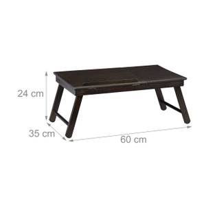 Table-d’ordinateur-portable Marron - Bambou - 60 x 25 x 35 cm