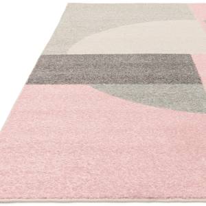 Tapis tissé plat moderne BIBO Rose foncé - 160 x 230 cm