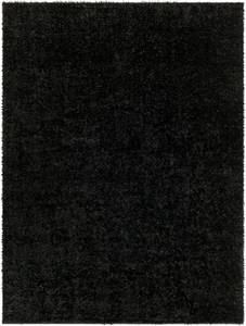 Hochflorteppich TRENTO Schwarz - 160 x 213 cm