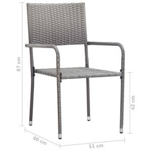 Garten-Lounge-Set (7-teilig) 3009109 Anthrazit - Braun