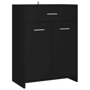 Badezimmerschrank (4er Set) 3008969 Schwarz - Holzwerkstoff - Massivholz - 60 x 184 x 60 cm