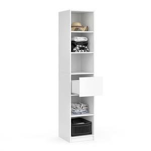 Armoire Visit 28837 Blanc - 38 x 189 x 50 cm