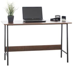 Schreibtisch Wilmington Schwarz - Braun - Holzwerkstoff - 120 x 71 x 45 cm