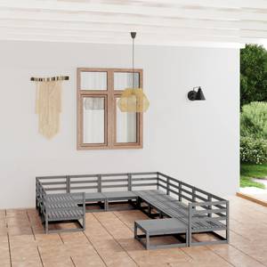 Garten-Lounge-Set (11-teilig) 3009728-1 Grau