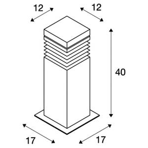 Wegeleuchte Arrock Höhe: 40 cm