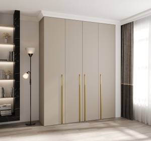 Drehtürenschrank Como 3 Beige - Gold - 190 x 40 cm