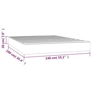 Taschenfederkern-Matratze 3015559-3 Steingrau - 140 x 190 cm