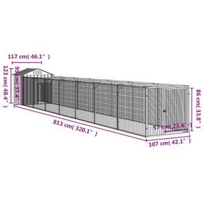 Hundehütte 3030298 Tiefe: 813 cm