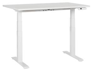 Table à hauteur ajustable DESTINES Blanc - Bois manufacturé - 120 x 63 x 72 cm