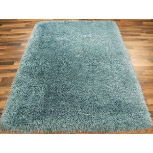 Tapis shaggy tufté FLOOD Bleu-gris - 160 x 230 cm