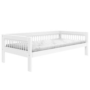 Bett Breeze Weiß - Holzwerkstoff - 102 x 64 x 207 cm