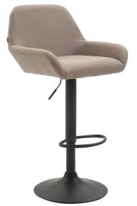 Tabouret de bar Braga Taupe - Noir