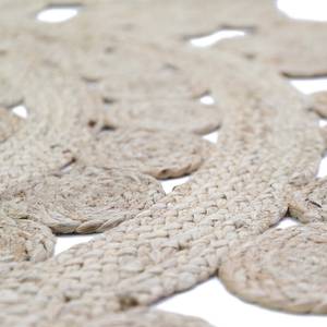 MOORA tapis rond jute original Beige - Fibres naturelles - 140 x 1 x 140 cm